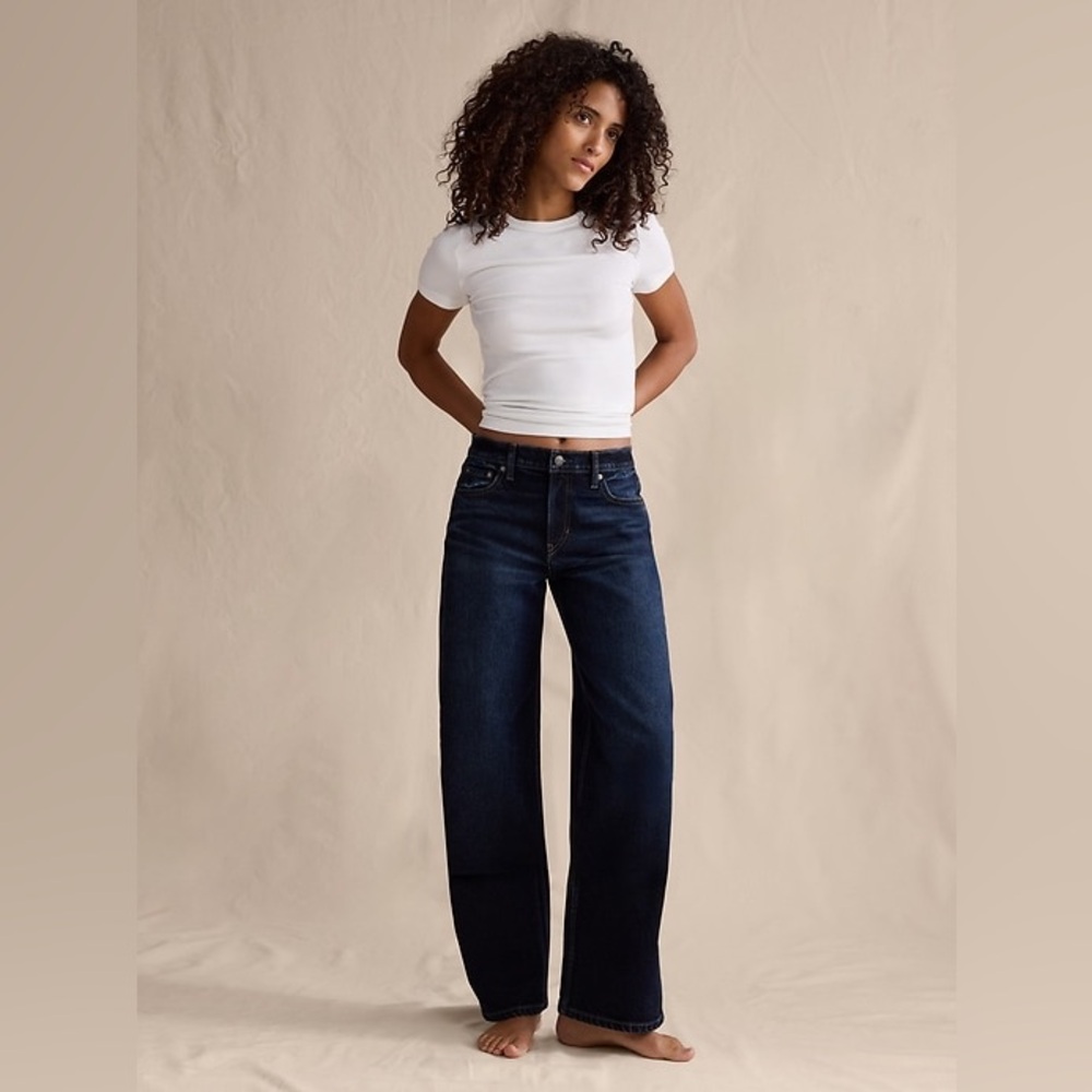 Banana Republic Dark Blue Wide-Leg Jeans